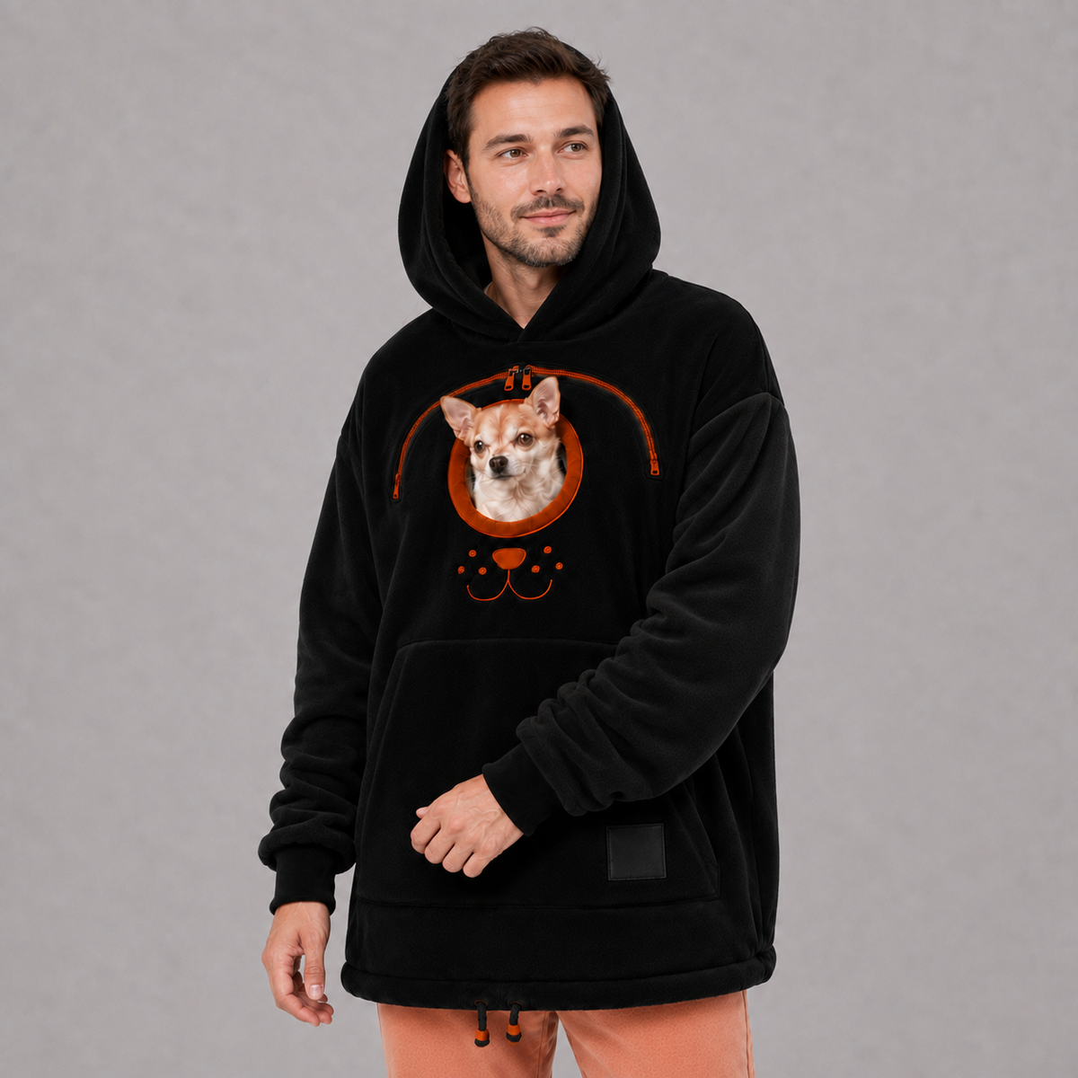 Dog Tote Carrier Hoodie